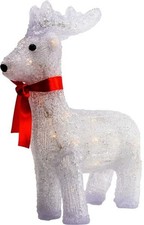 TrendLine LED Acrylfigur Rentier 35 x 30 cm warmweiß Außen mit Timer  Figuren