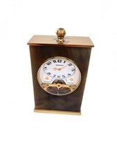 Feine Tischuhr Hebdomas 8 Tage Steingehäuse Tigerauge