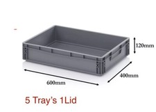 5x 24 Ltr Euro Kunststoff