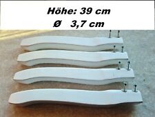 Beistelltisch Füße Holzbeine Möbelfüße Tischbeine weiß Holzfüße 39 cm