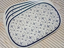 Platzdeckchen/Platzset/Tischset oval 28x45cm (4 Stück) - wie NEU