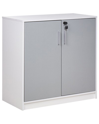Büroschrank grau weiß - /, 80