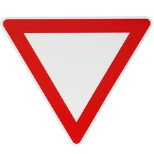 Verkehrsschild vorfahrt - verkehrsschild,