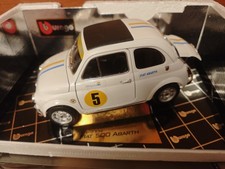 BBURAGO Gold Collection Fiat 500 Abarth 1965 Cod. 3334 Neu Gold Collect. Selten