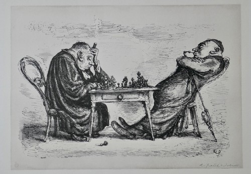 Paul weber lithographie - a., weber,