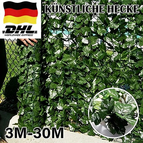 30m blätter zaun grün - 3-30m,