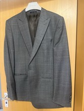 Zara Herren Blazer, Grau kariert, 100% Wolle, Gr.54-56, Neu