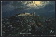 Künstler-AK Brocken, Hotel