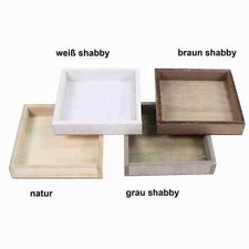 Holztablett quadratisch 16cm