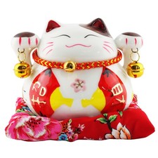 Keramik Spardose Glückskatze 01 Winkekatze Sparbüchse Sparschwein Urlaubskasse