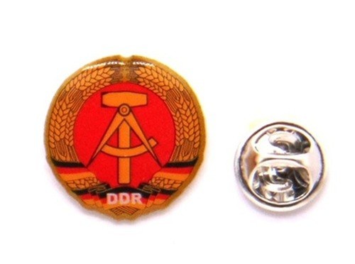 Ddr pin wappen rund - ddr,