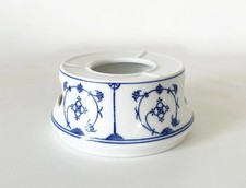 Jäger Eisenberg DDR Vintage Stövchen Wärmer Indisch Blau Strohblume