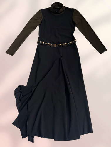 Langes kleid schwarz - schwarz, und