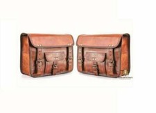 Paar Motorrad Echtleder