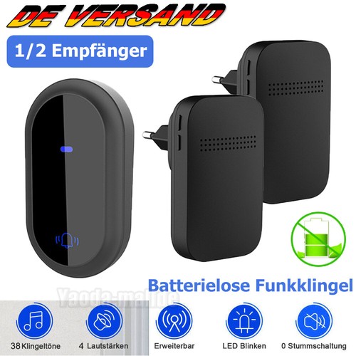 Batterielose funkklingel - batterielose,
