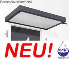 GUTTA Vordach Rechteckvordach NM 150 und  200 x 90 x 14 cm, Weiß + Anthrazit