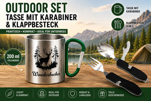 Becher besteck klappbesteck - becher,