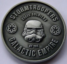 STAR WARS - SOLDAT / STORMTROOPER / HELM / KOPF - MEDAILLE - FILM - SELTEN