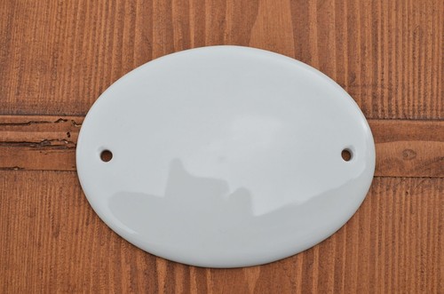 Ovales schild 12cm - ovales,