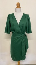 DESIGNER Wickelkleid / Kleid von VANESSA BRUNO aus Paris in Grün Gr. S  36 NEU