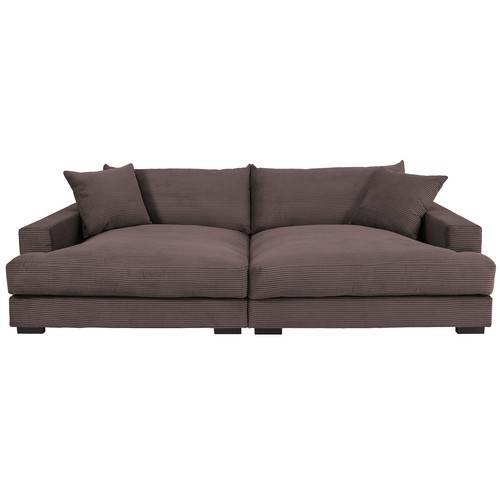 Big sofa mocca cord 261 - -,