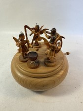 Spieluhr Spieldose Blank Engel Musikanten Natur Erzgebirge Stille Nacht Harfe