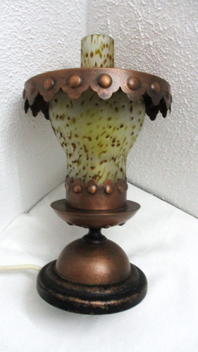 Vintage kupfer tischlampe - vintage,
