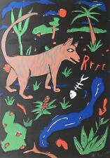 Moritz Götze Farbserigraphie datiert 1995 signiert