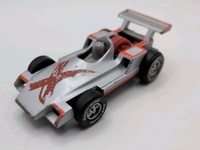 Rare Vintage Grey Silver Red X