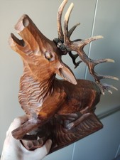Hirsch♥️Holz handgeschnitzt Jagd Südtirol Herbst Schnitzerei Schnitzkunst Geweih