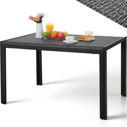 Gartentisch 119x74cm rattan - gartentisch, pe-rattan