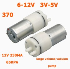 DC 12V Mini Motor Vakuum Wasserpumpe 370 Selbstansaugende Saug Wasserdruckpumpe