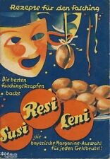 Margarine Werke Lang und Söhne Nürnberg Rezepte für den Fasching Krapfen um 1928