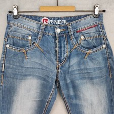 R‘Neal Jeans Herren Hose Gr. W31/ L30 Blau Gerade Beim Baumwolle Denim 