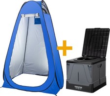 Klappbare Campingtoilette mit