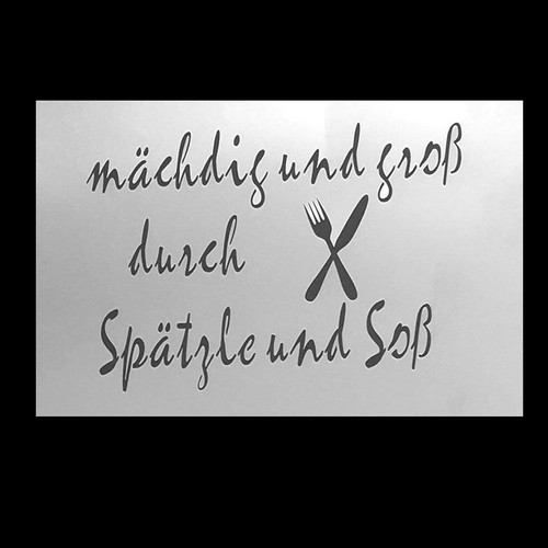 Schablone für