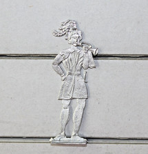 Zinnflachfiguren: historische Figur - Trompeter, 65mm