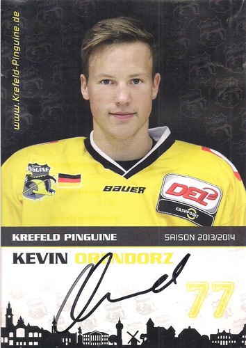 Autogramm kevin orendorz - autogramm,