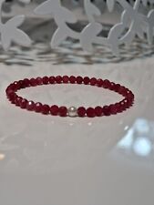 Rubin Perlenarmband Armband Positive Energie Steine 4mm Länge 17cm