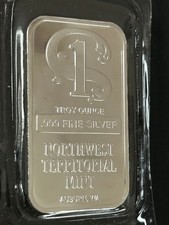 1 OZ Silberbarren, Fine Silver