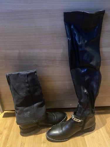 Damenstiefel schwarz gr36 - damenstiefel,