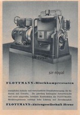 Flottmann AG Maschinenbau - Herne - 1937 - Werbung Reklame ~9x13cm