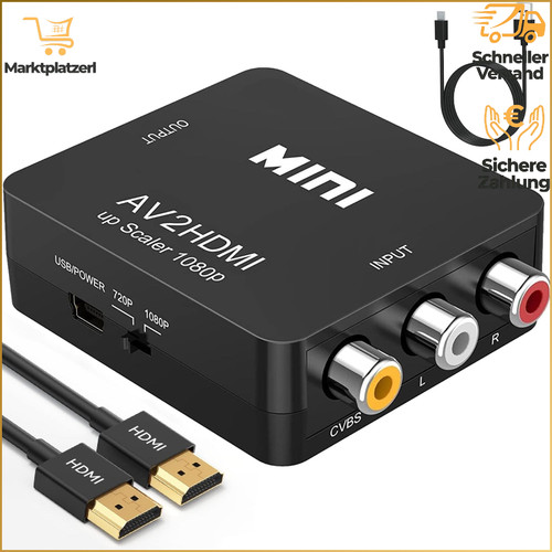 Rca auf hdmi konverter - auf,