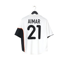 2001/02 AIMAR #21 Valencia Vintage Nike Home Football Shirt (S)