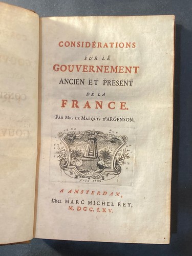 Marquis argenson - le,