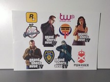 Rare Gta IV 4 Aufkleber Bogen