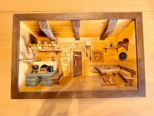3D Wandbild Holz Küche