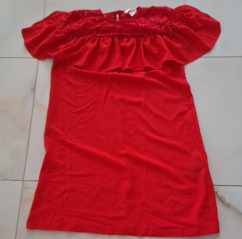 Damen abendkleid rot - h&m,