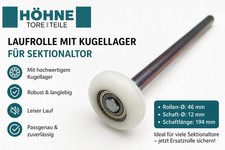Laufrolle mit kugellager - mit,