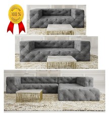 Chesterfield Samt Luxus SET [